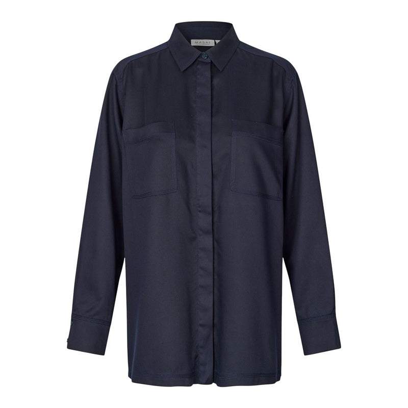 Masai Clothing Italiane Shirt Navy Blazer 1012044-2002S front