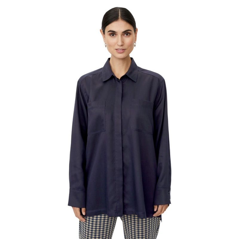 Masai Clothing Italiane Shirt Navy Blazer 1012044-2002S on model front