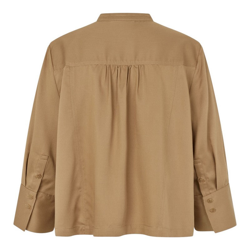 Masai Clothing Ithoria Shirt Petrified Oak 1012043-4101S rear