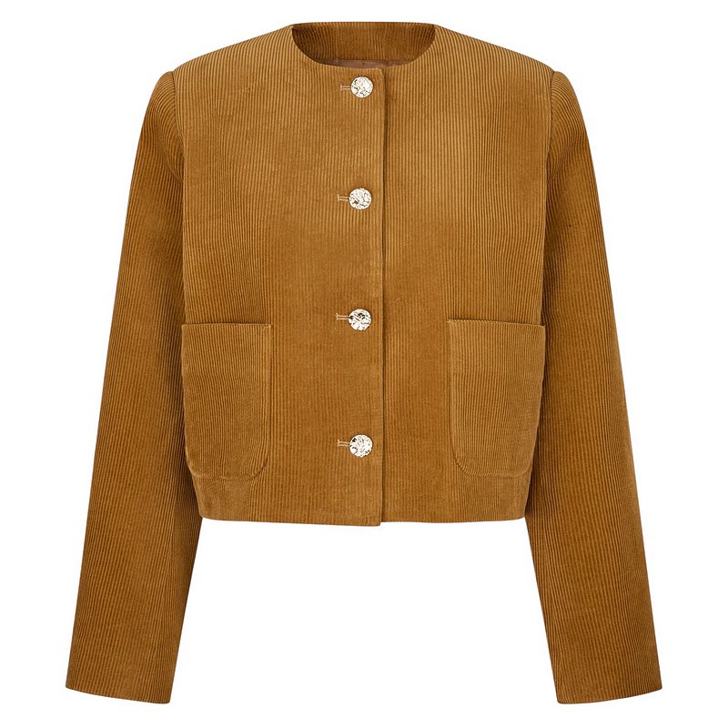 Masai Clothing Janrya Classic Corduroy Jacket Medal Bronze 1012917-4114S front