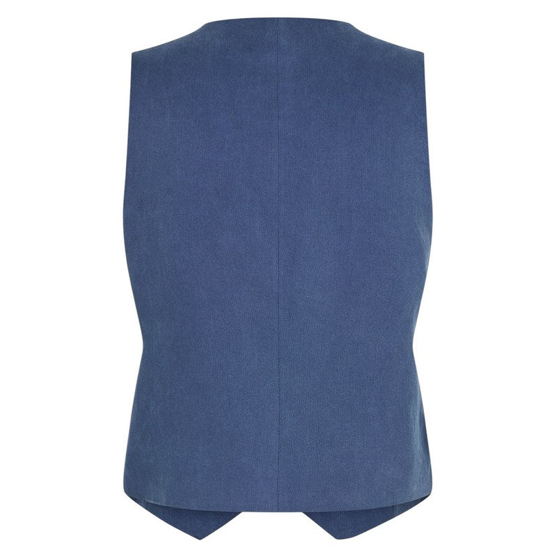 Masai Clothing Jordyn Waistcoat in Sargasso Sea 1010315-2005S rear