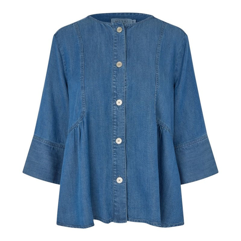 Masai Clothing Juvila Thin Jacket Washed Denim 1011962-2102S front