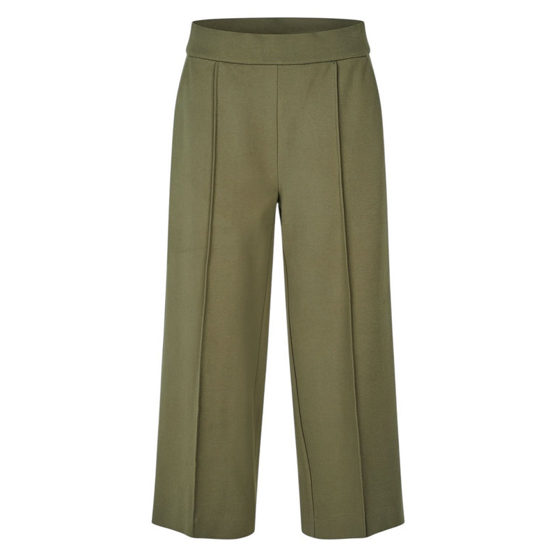 Masai Clothing Piana Fitted Cropped Trousers Lichen Green 1003987-3066S front