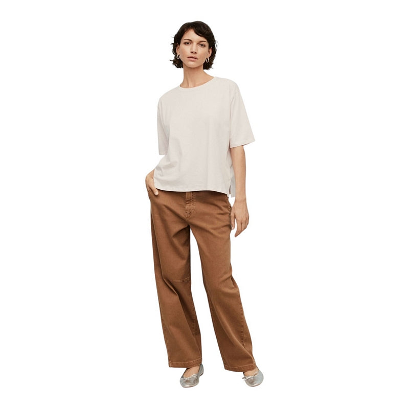 Masai Clothing Povienne Trousers Otter on model 2 front