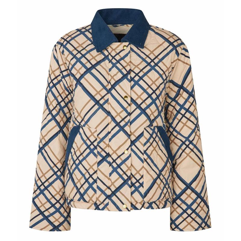 Masai Clothing Tovion Quilted Coat Ensign Blue front