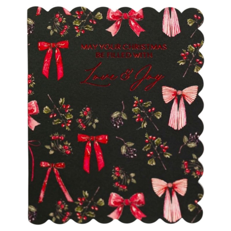 May Your Chrimstas Be Filled With Love & Joy Card BE16 front