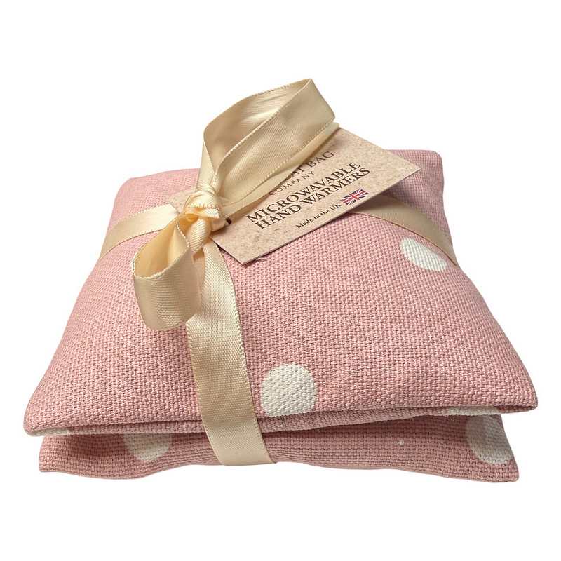 Microwavable Handwarmers Dotty Pink side