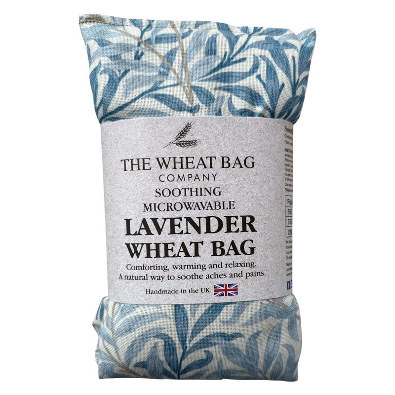 Microwavable Linen Wheatbag Lavender Scented Willow Azure packaged