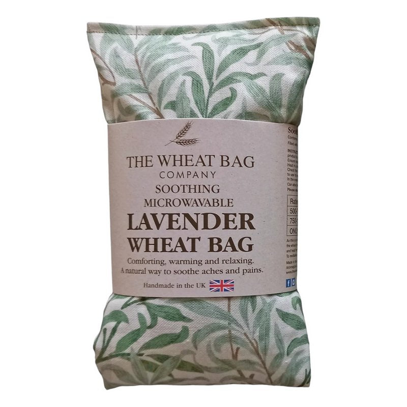 Microwavable Linen Wheatbag Lavender Scented Willow Sage packaged