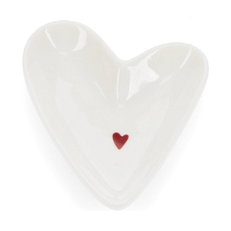 Mini Glossy Ceramic Heart Trinket Dish 30999 main