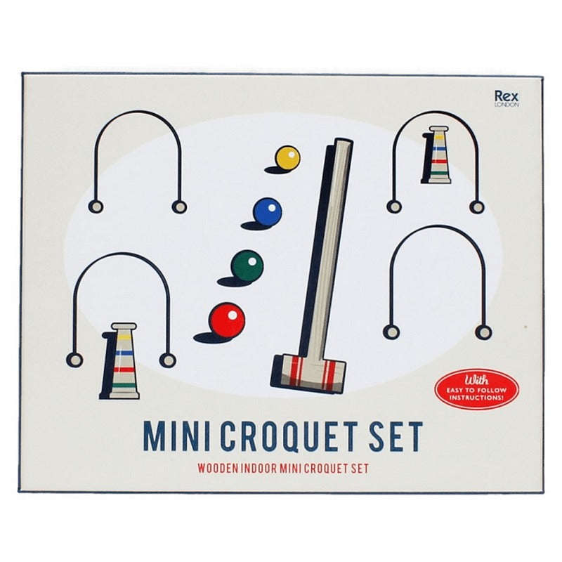 Mini Wooden Croquet Set 30407 box front