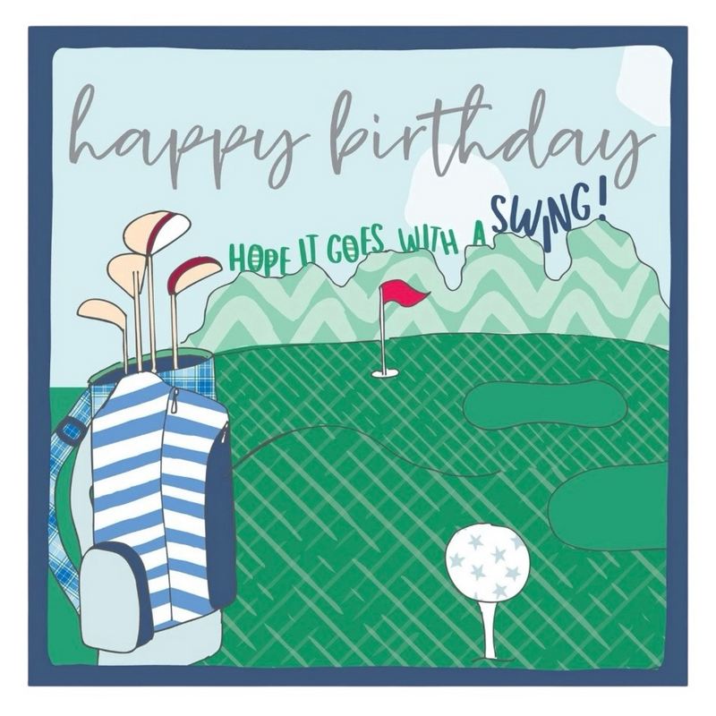 Golf Happy Birthday Card