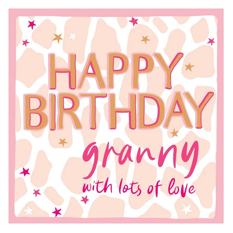 Molly Mae Happy Birthday Granny Card HH101 front
