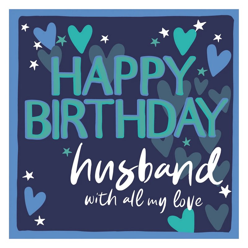 Molly Mae Happy Birthday Husband Card HH73 front
