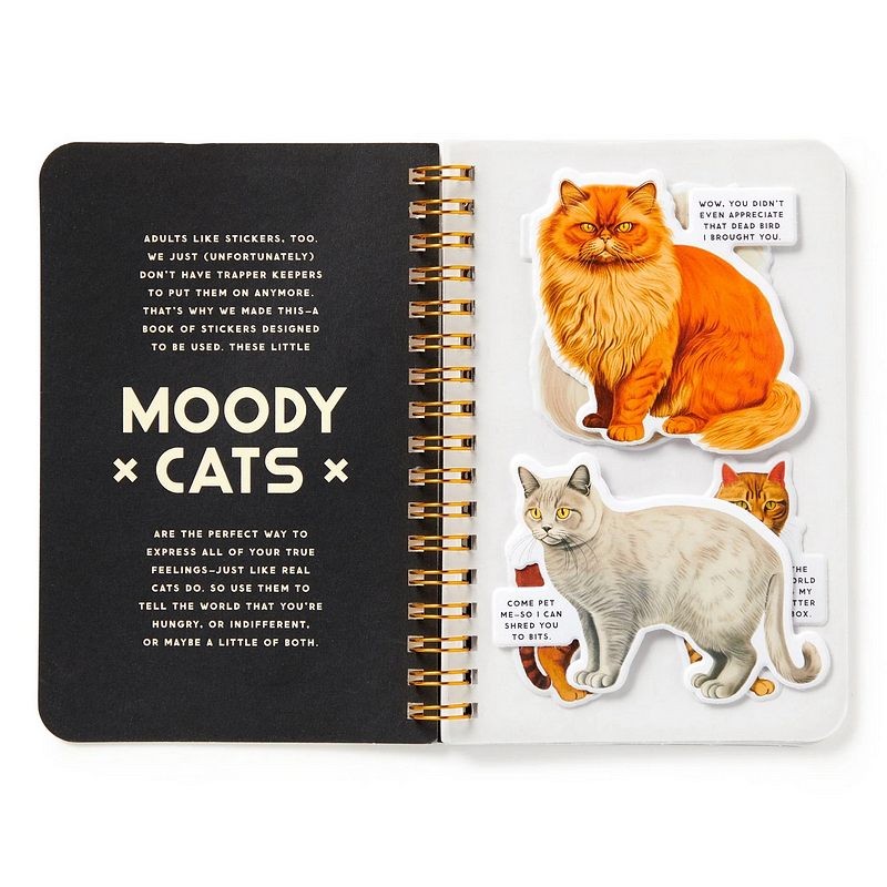 Moody Cats Sticker Book inside 1