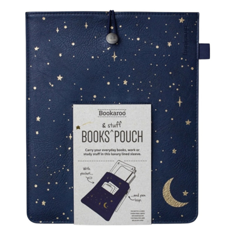 Moon & Stars Bookaroo Books & Stuff Pouch front