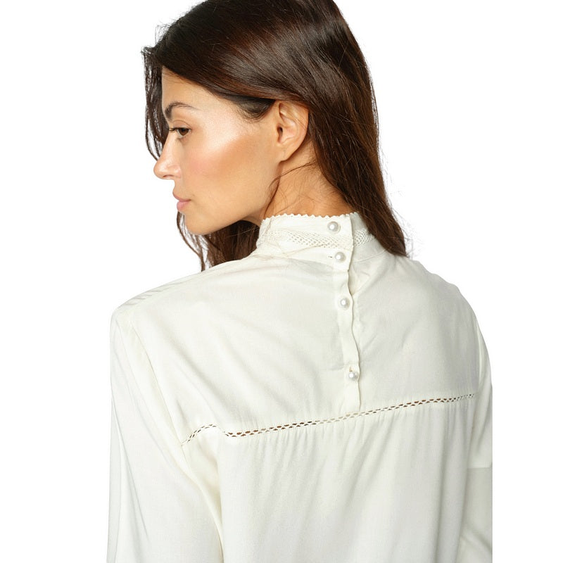 Mos Mosh Fenjo Blouse Ecru 183250-180 on model rear