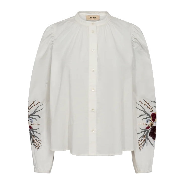 Mos Mosh Mysa Popli Shirt Ecru front