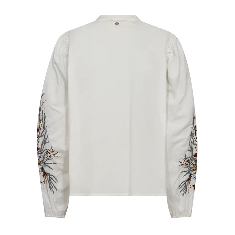 Mos Mosh Mysa Popli Shirt Ecru rear