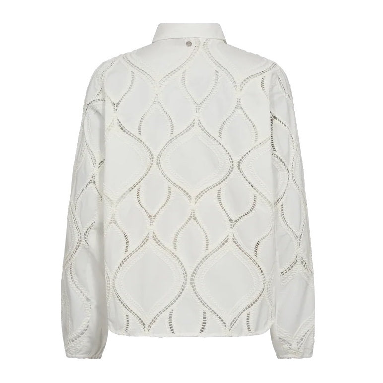 Mos Mosh Nolin Caminno Shirt in Ecru rear