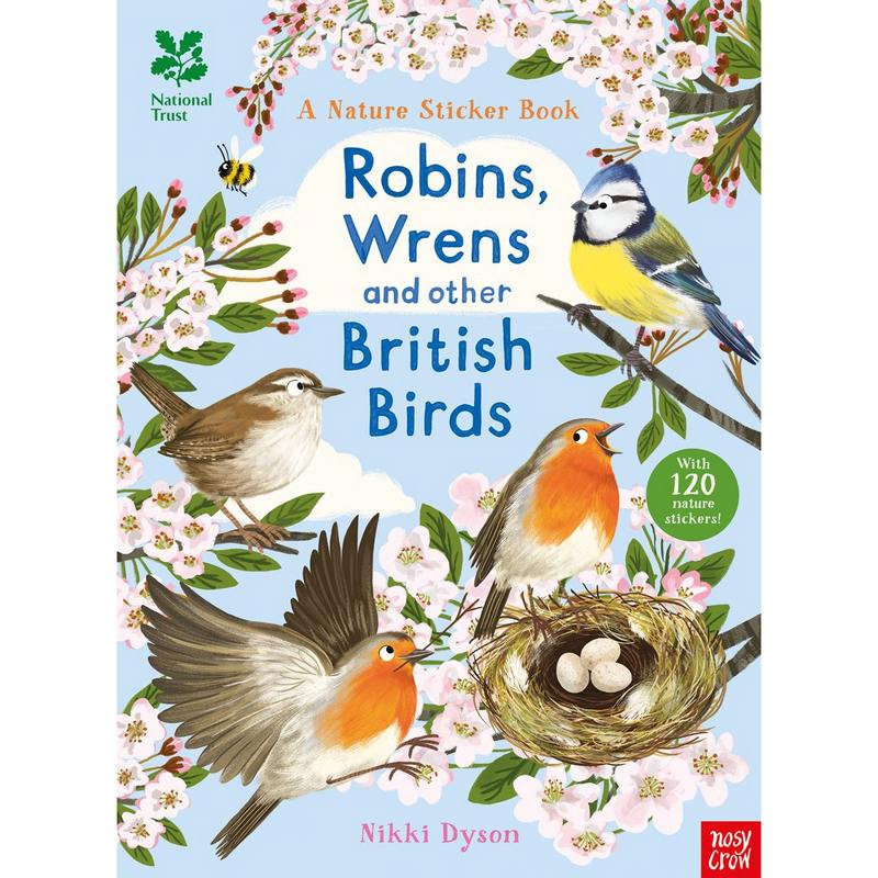 National Trust - Robins, Wrens and other British Birds Sticker Book front
