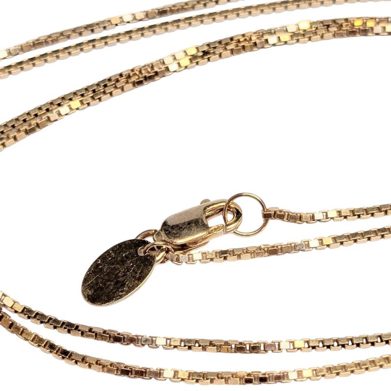 Old School Beauly Jewellery SP340A CZ Pendant Gold Plated chain