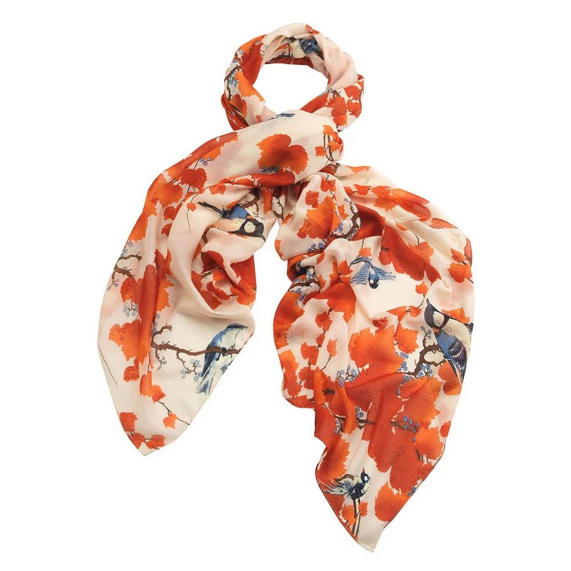 One Hundred Stars Acer Red Scarf looped