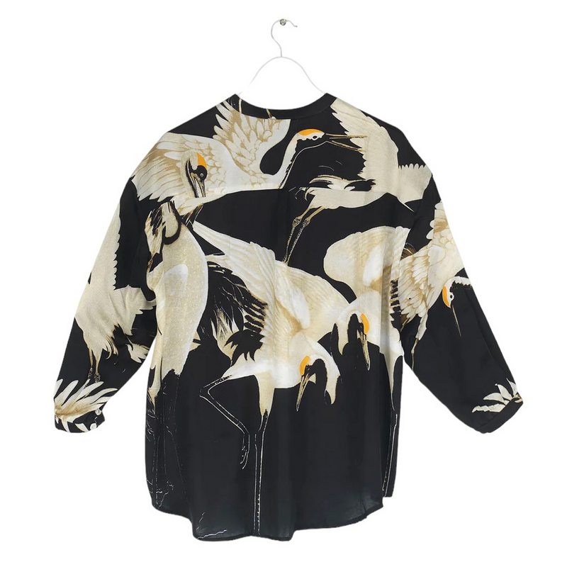 One Hundred Stars Darcy Shirt Top Stork Black TOPSTOBLK back