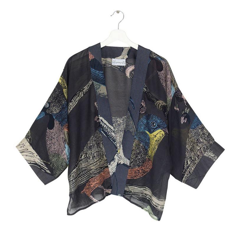 One Hundred Stars Kimono Bird Ink KIMBIRINK front