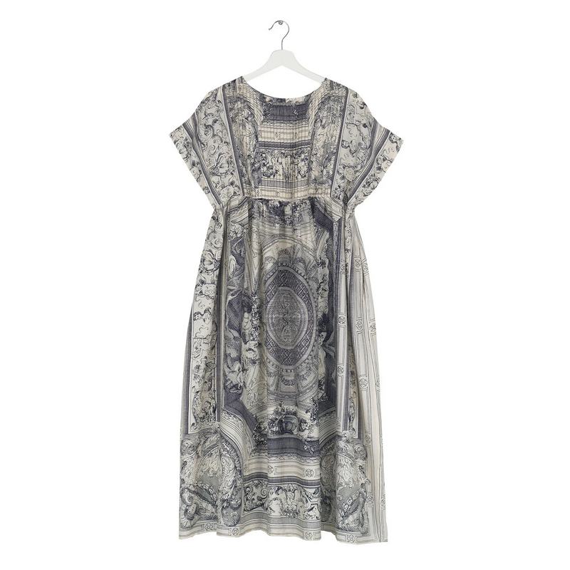 One Hundred Stars Pleat Dress Cherub Natural DPLCHENAT front