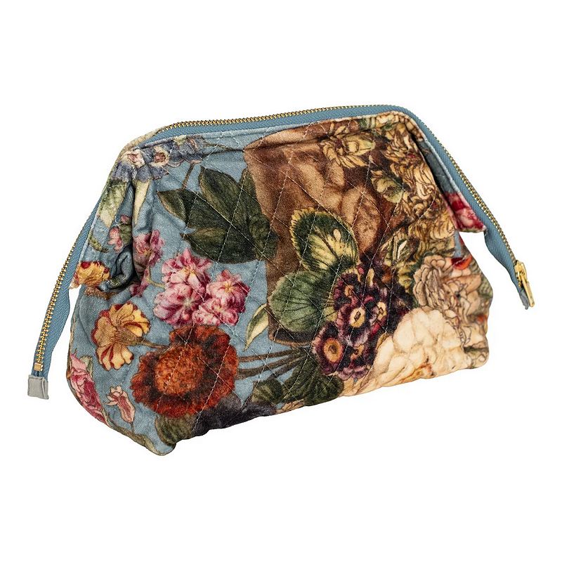 One Hundred Stars Primula Velvet Pouch Blue main