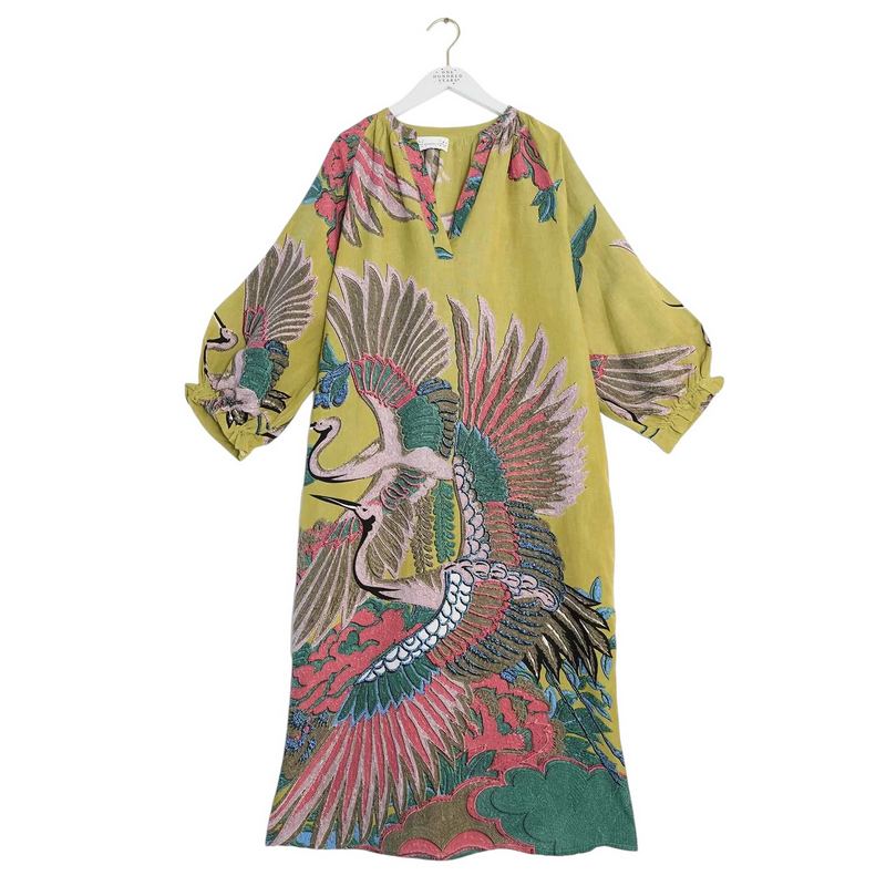 One Hundred Stars Raglan Dress Crane Olive front