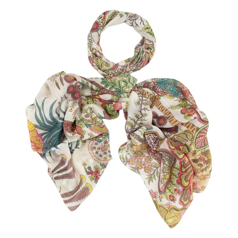 One Hundred Stars Scarf Boho Garden Ecru looped