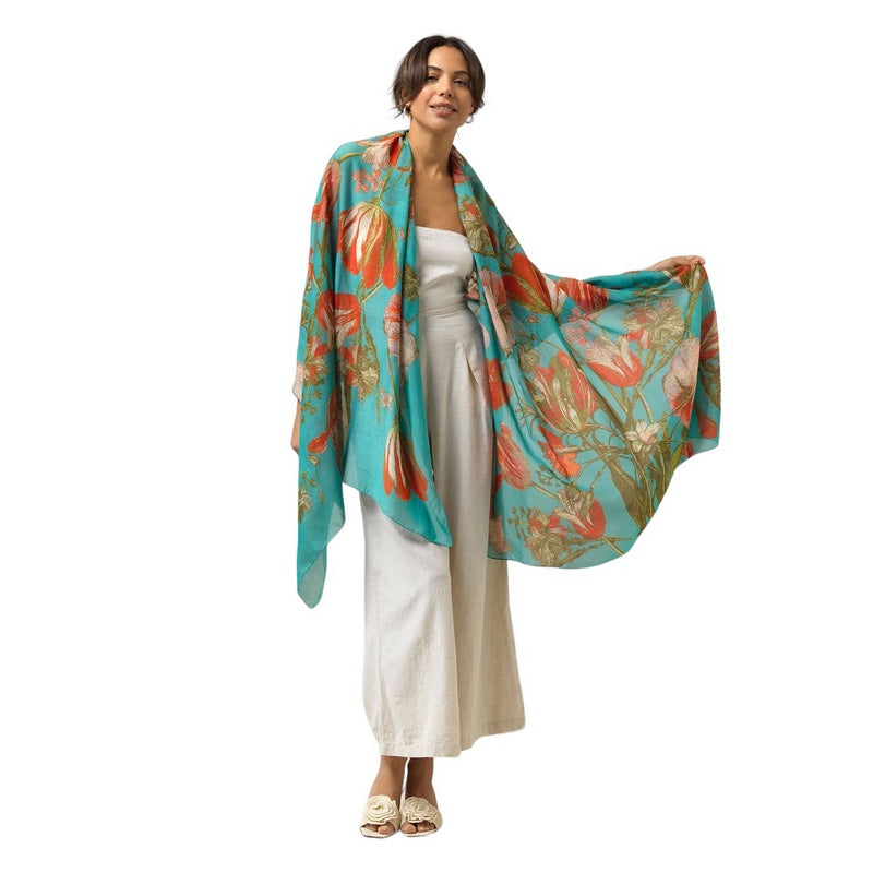 Scarf Tulip Blue