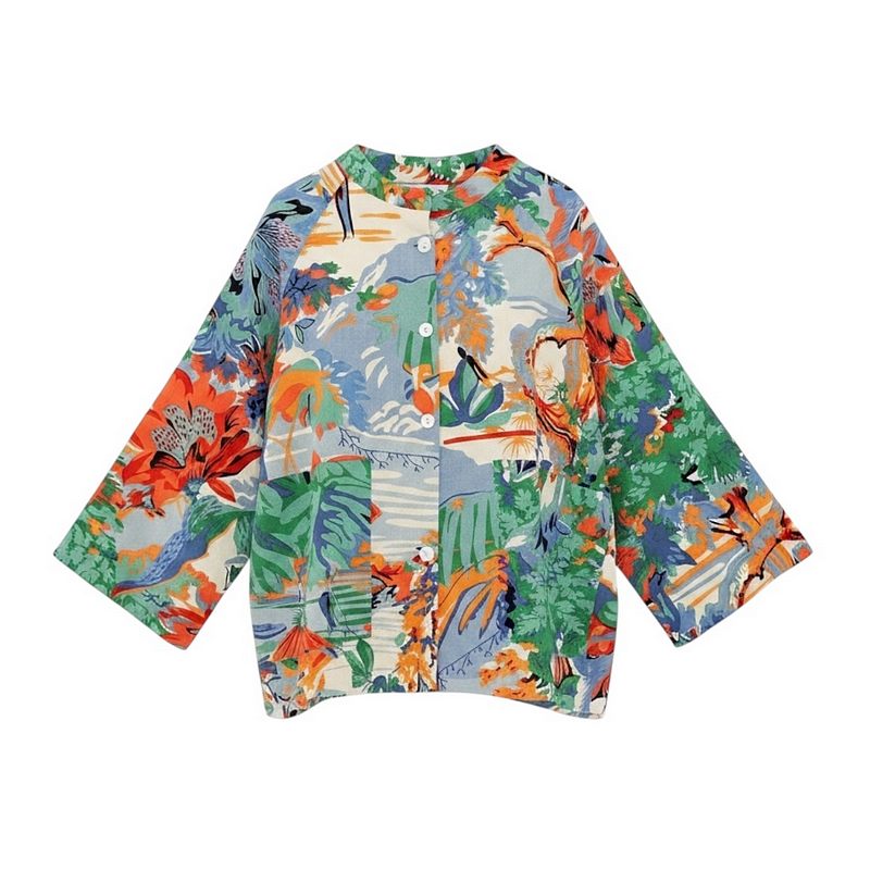 One Hundred Stars Summer Jacket Tropicana Blue front
