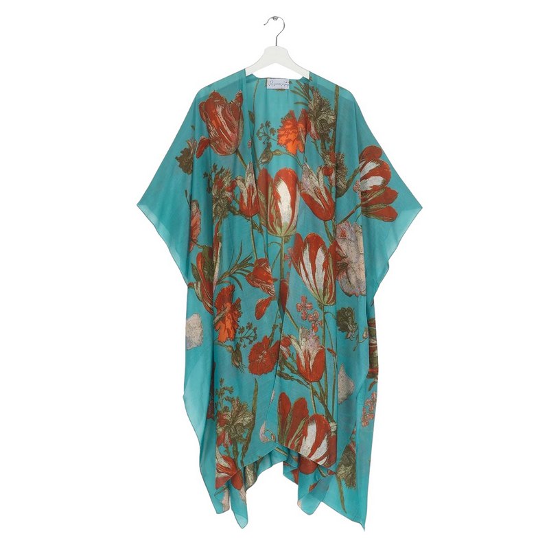 One Hundred Stars Throwover Tulip Blue THRTULBLU on hanger front