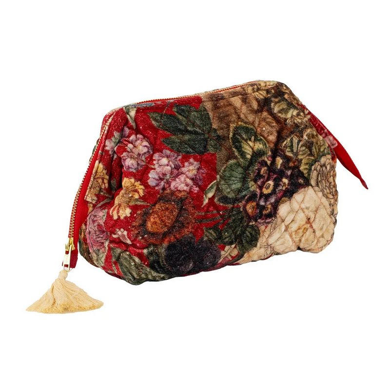 One Hundred Stars Velvet Pouch Primula Berry main