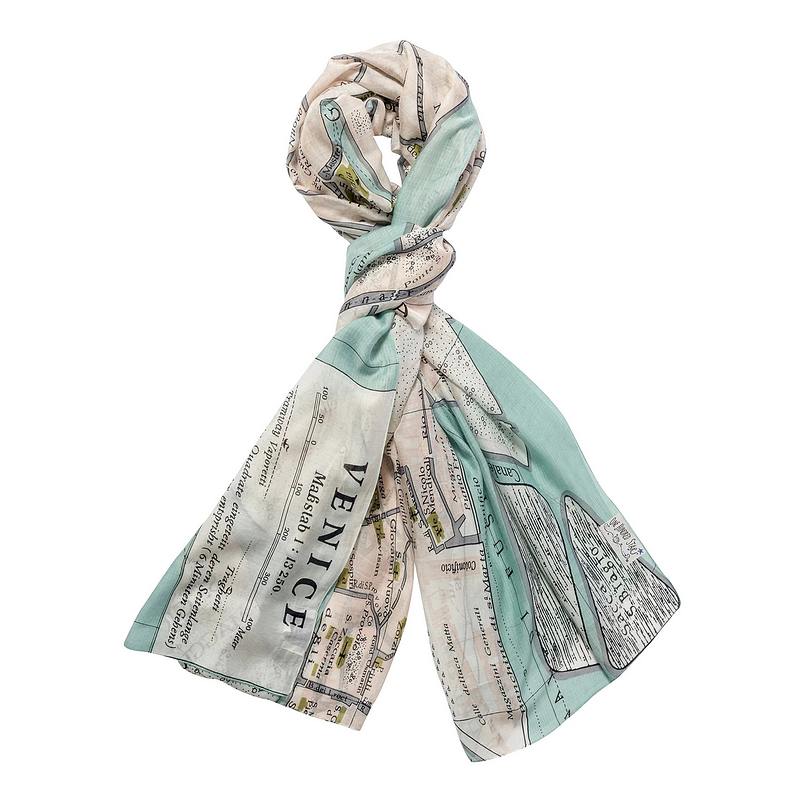 One Hundred Stars Venice Map Scarf SCAMAPVEN main