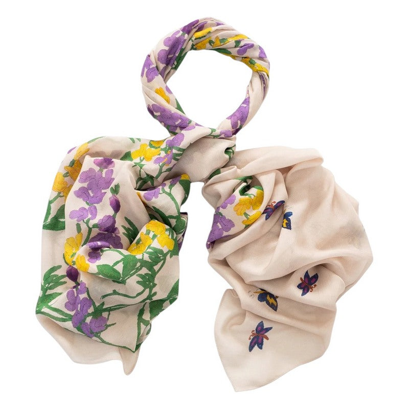 One Hundred Stars Wisteria Scarf Lilac looped