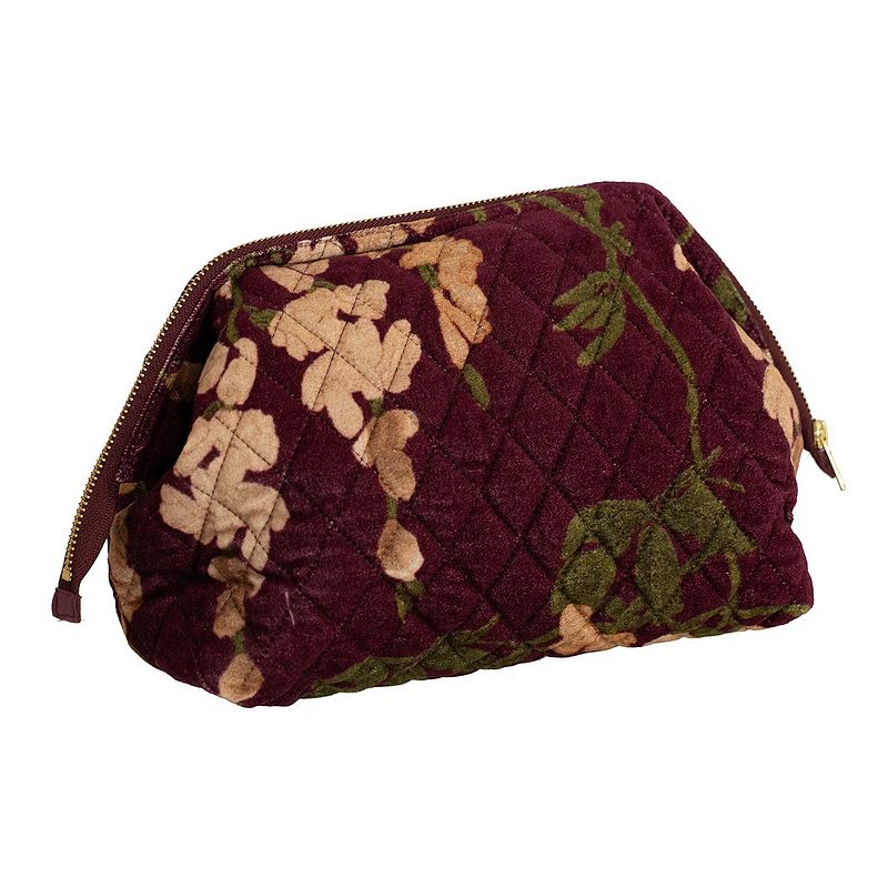 One Hundred Stars Wisteria Velvet Pouch Plum main
