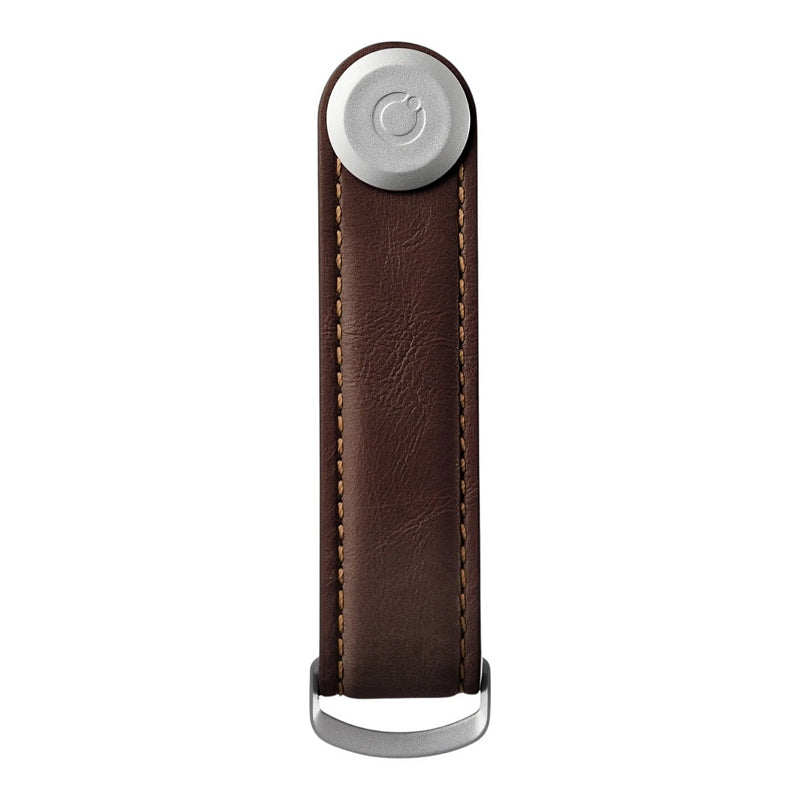 Orbitkey Key Organiser Leather Espresso LTHO-2-ESBR front