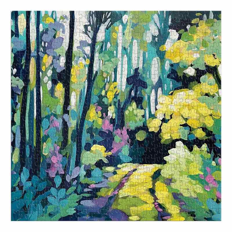 Painted Path 500 Piece Jigsaw Puzzle completed
