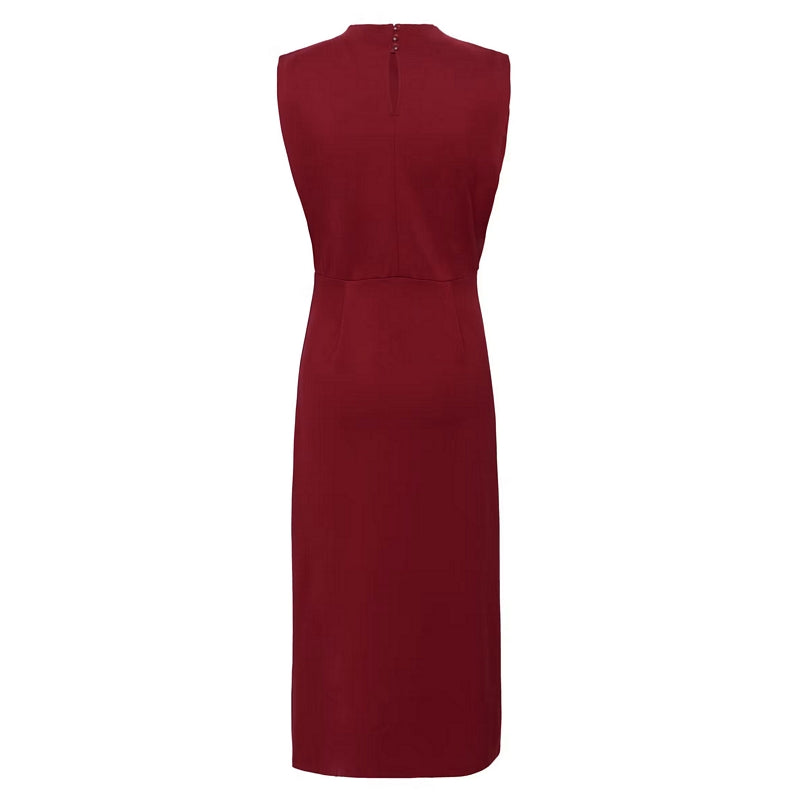 Part Two Clothing Diye Sleeveless Dress Biking Red rear