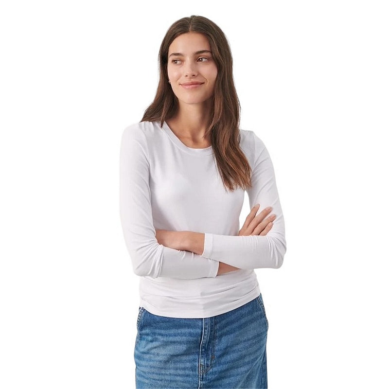 Part Two Clothing Emaja Long Sleeved Blouse Bright White on model front