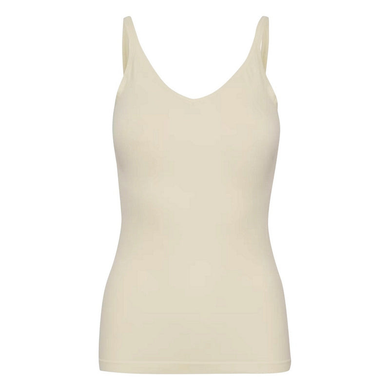 Part Two Clothing Hydda Vest Top in Whitecap Grey front