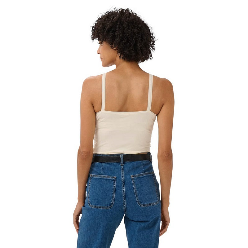 Part Two Clothing Hydda Vest Top in Whitecap Grey on model rear
