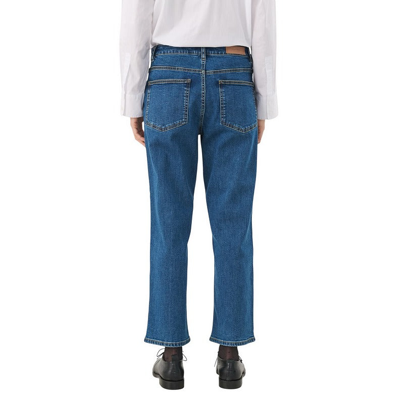 Part Two Clothing Judyas Jeans Medium Dark Blue Denim 30309882-300157 on model rear