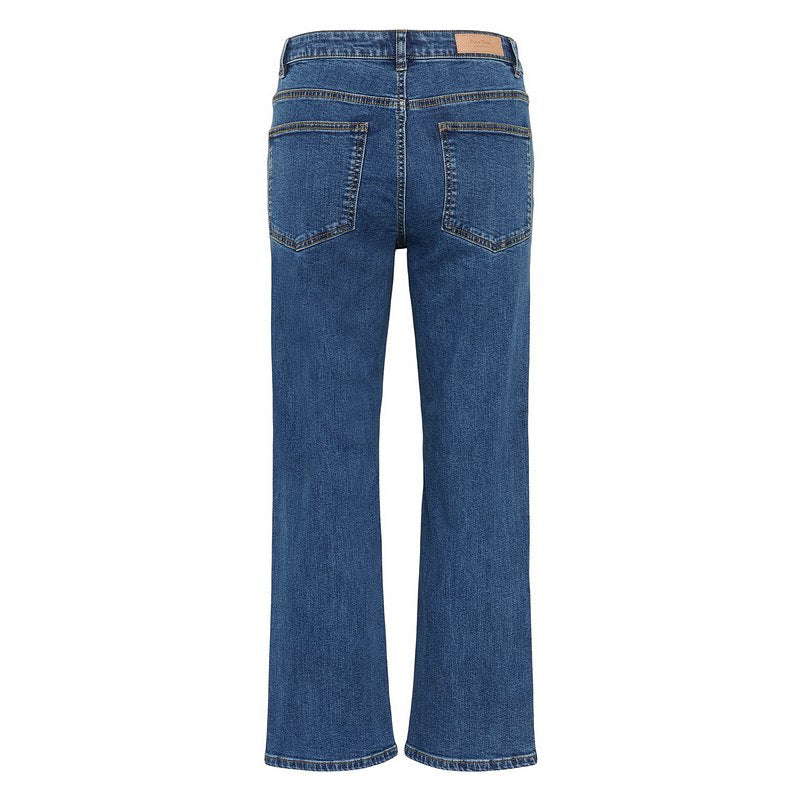 Part Two Clothing Judyas Jeans Medium Dark Blue Denim 30309882-300157 on model rear