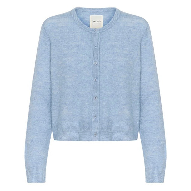 Part Two Clothing Linika Soft Chambray Cardigan 30309016-164016 front