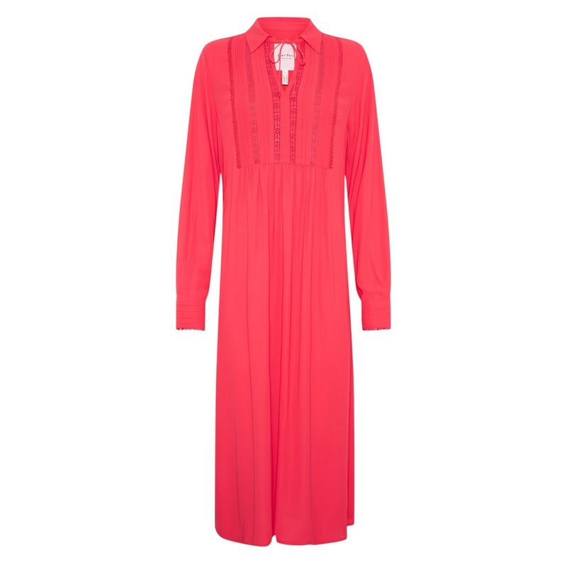 Part Two Clothing Nannali Dress in Bittersweet Red front